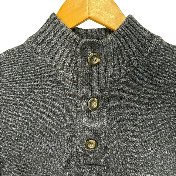 AMERICAN EAGLE Seriously Soft Pullover Cable Knit Blue Sweater Mens Size Larg - Picture 3 of 8